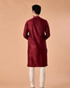 Manyavar Men Maroon Elegance Kurta Pajama
