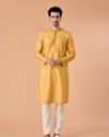 Manyavar Men Sunnyside Yellow Kurta Pajama