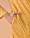 Manyavar Men Sunnyside Yellow Kurta Pajama