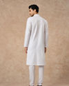 Manyavar Men White Cotton Kurta Pajama