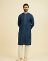 Manyavar Men Royal Blue Kurta Pajama