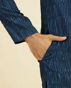 Manyavar Men Royal Blue Kurta Pajama