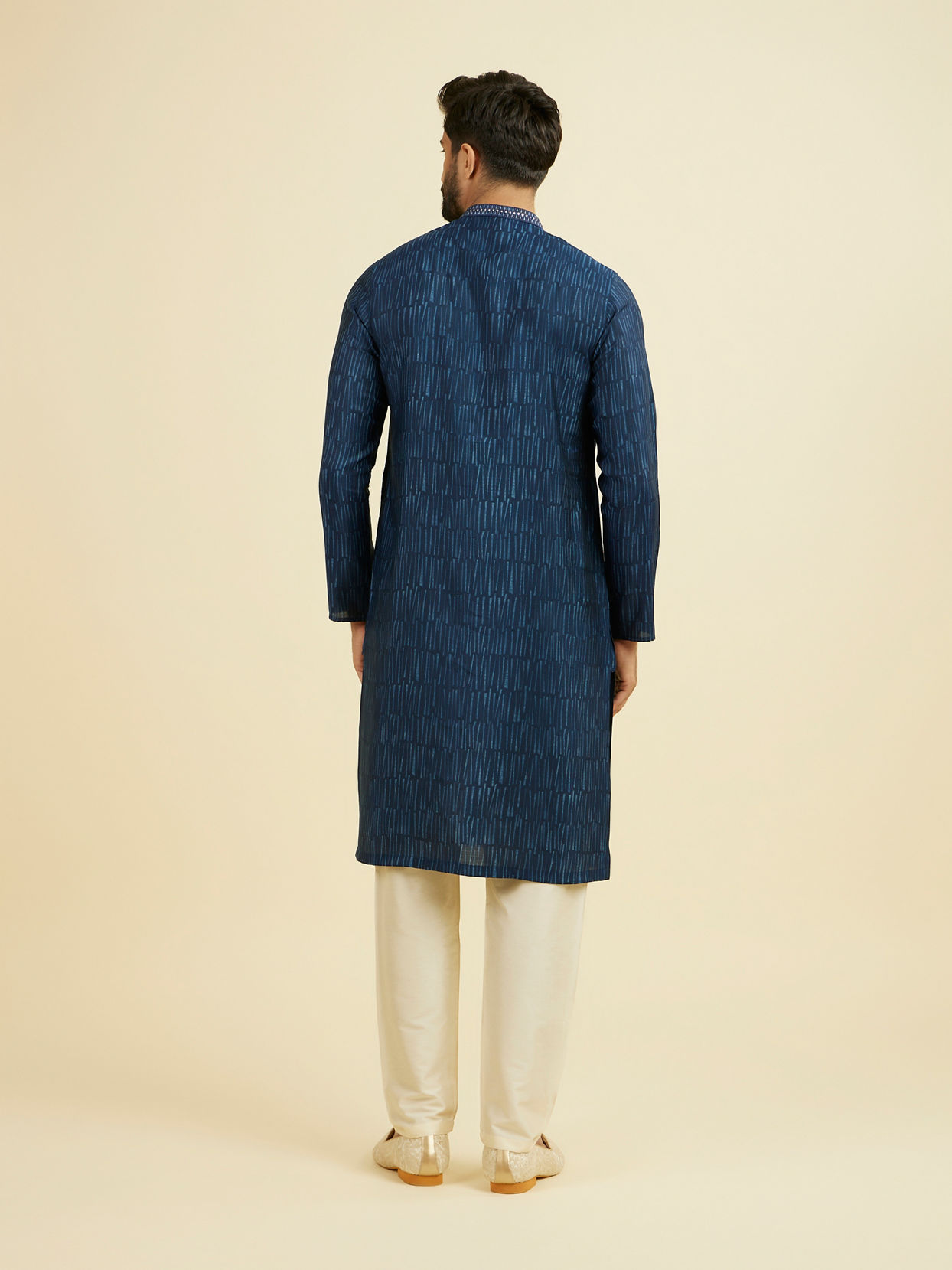 Manyavar Men Royal Blue Kurta Pajama