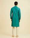 Manyavar Men Teal Green Kurta Pajama
