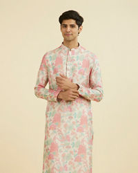 Manyavar Men Regal Cream Kurta Pajama