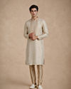 Manyavar Men Gold Tissue Kurta Pajama