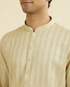 Manyavar Men Pista Green Kurta Pajama Set