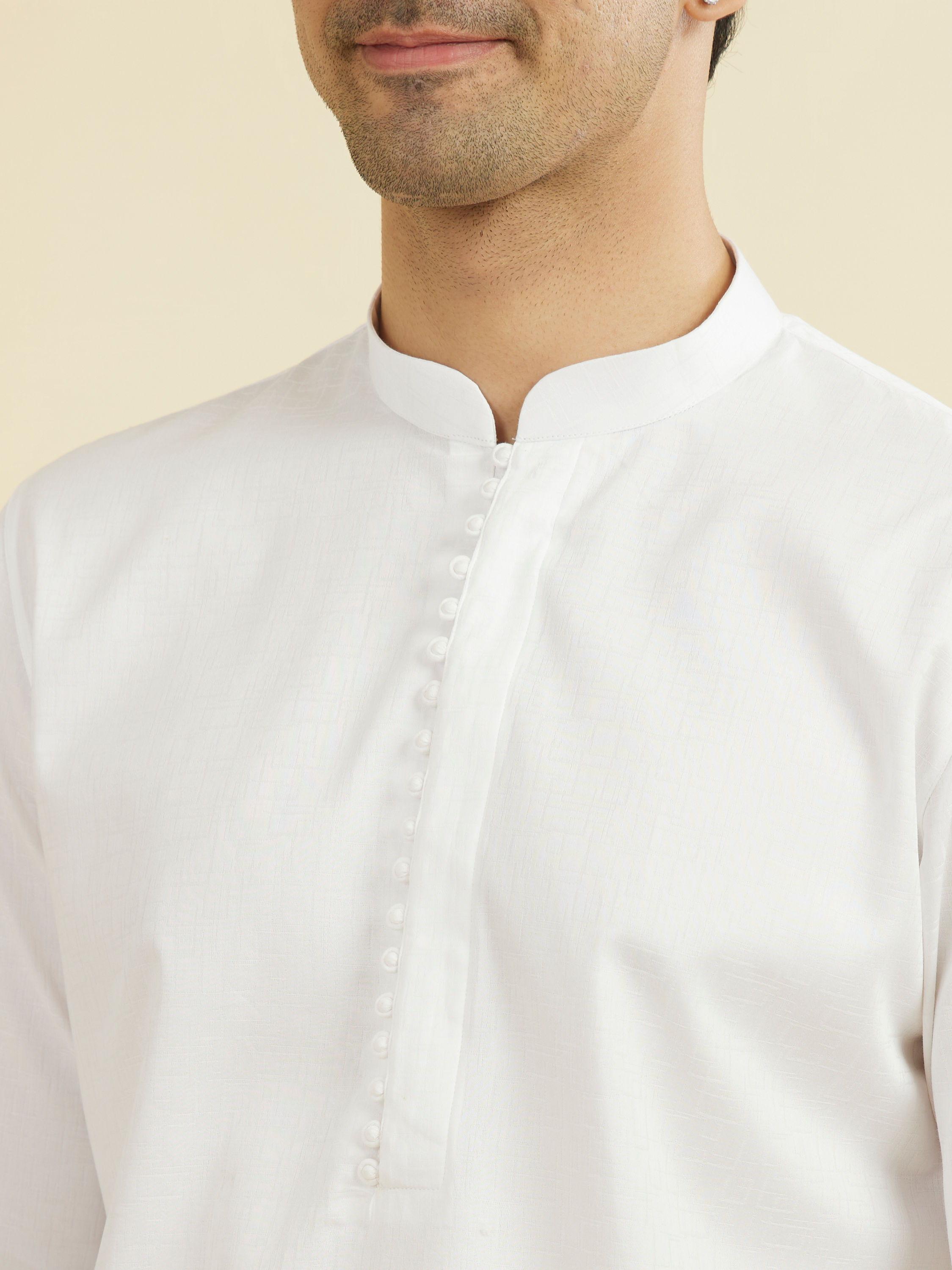 Manyavar Men Ethereal White Kurta Pajama
