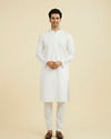 Manyavar Men Ethereal White Kurta Pajama
