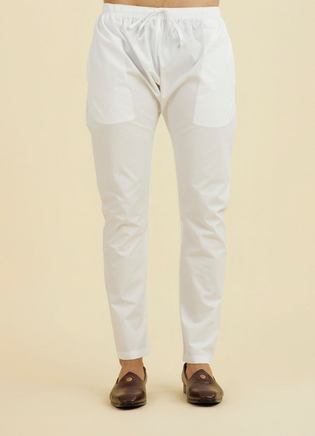 Manyavar Men Ethereal White Kurta Pajama