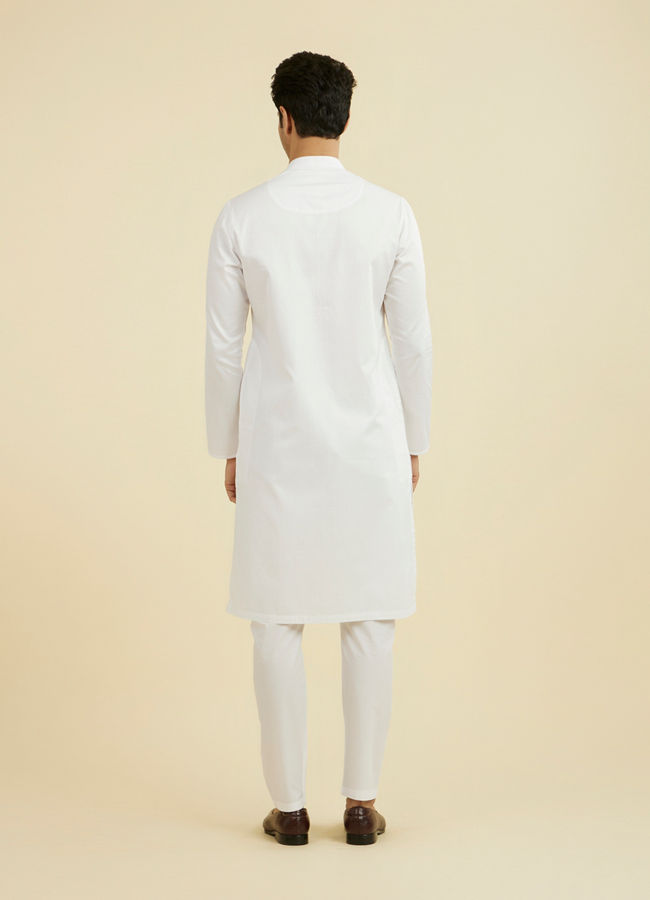 Manyavar Men Ethereal White Kurta Pajama