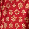 Red Blended Viscose Printed Kurta Pajama Set