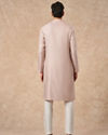 Manyavar Men Dusty Pink Blended Viscose Kurta Pajama