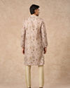 Manyavar Men Light Mid Green Blended Cotton Kurta Pajama with Print