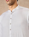 Manyavar Men White Cotton Kurta Pajama