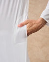 Manyavar Men White Cotton Kurta Pajama