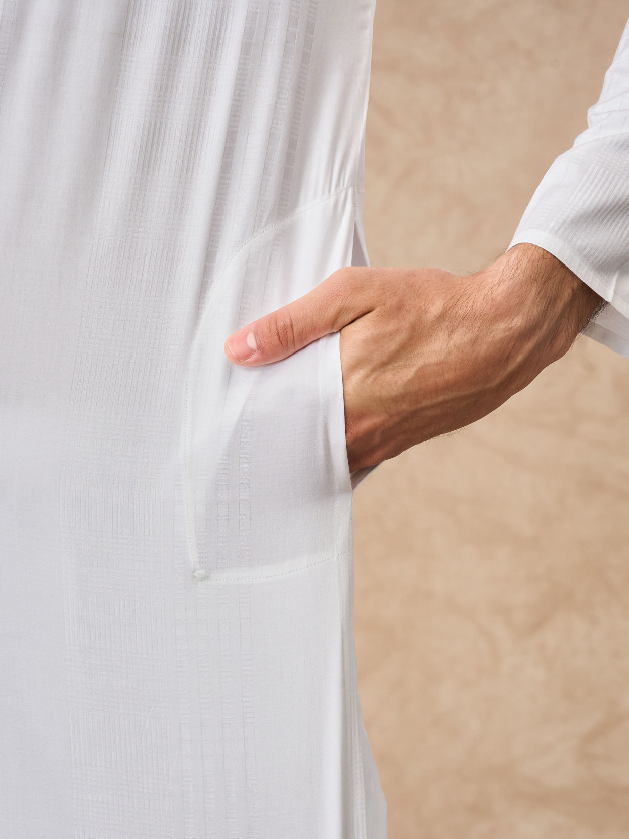Manyavar Men White Cotton Kurta Pajama