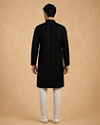 Manyavar Men Black Cotton Kurta Pajama