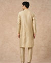 Manyavar Men Beige Art Silk Kurta Pajama