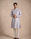 Manyavar Men Purple Brocade Kurta Pajama