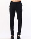 Manyavar Men Black Blended Rayon Kurta Pant with Embroidery