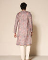 Manyavar Men Blue Printed Kurta Pajama Set