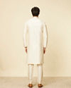 Manyavar Men Cream Buta Floral Buta Motif Patterned Kurta Set