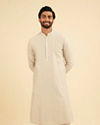 Manyavar Men Elegant Light Grey Kurta Pajama