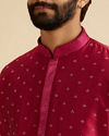 Manyavar Men Royal Rani Pink Kurta Pajama