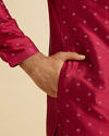 Manyavar Men Royal Rani Pink Kurta Pajama