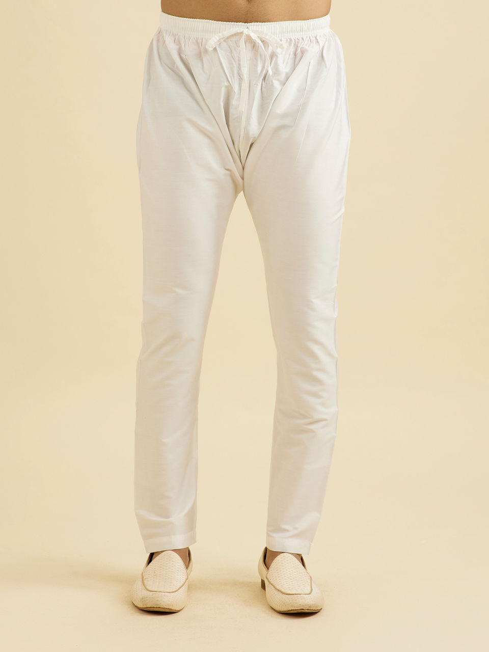 Manyavar Men Air Force Blue Floral Buta Motif Patterned Kurta Set