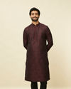 Windsor Wine Medallion Patterned Kurta Set