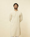 Sand Beige Chikankari Kurta Set