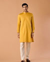 Manyavar Men Mustard Yellow Charm Kurta Pajama