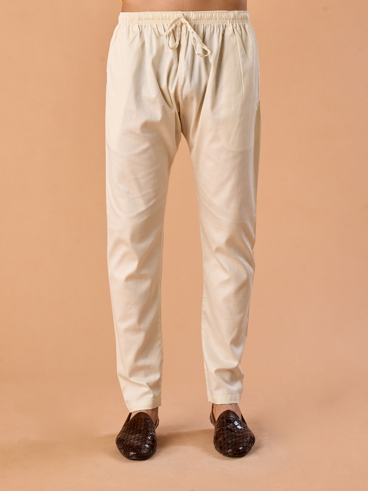 Manyavar Men Mustard Yellow Charm Kurta Pajama