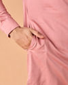 Manyavar Men Pink Charm Cotton Kurta Pajama