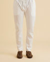 Manyavar Men Ethereal White Cotton Kurta Pajama