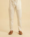 Manyavar Men Classic Cream Coloured Kurta Pajama