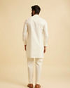 Manyavar Men Classic Cream Coloured Kurta Pajama