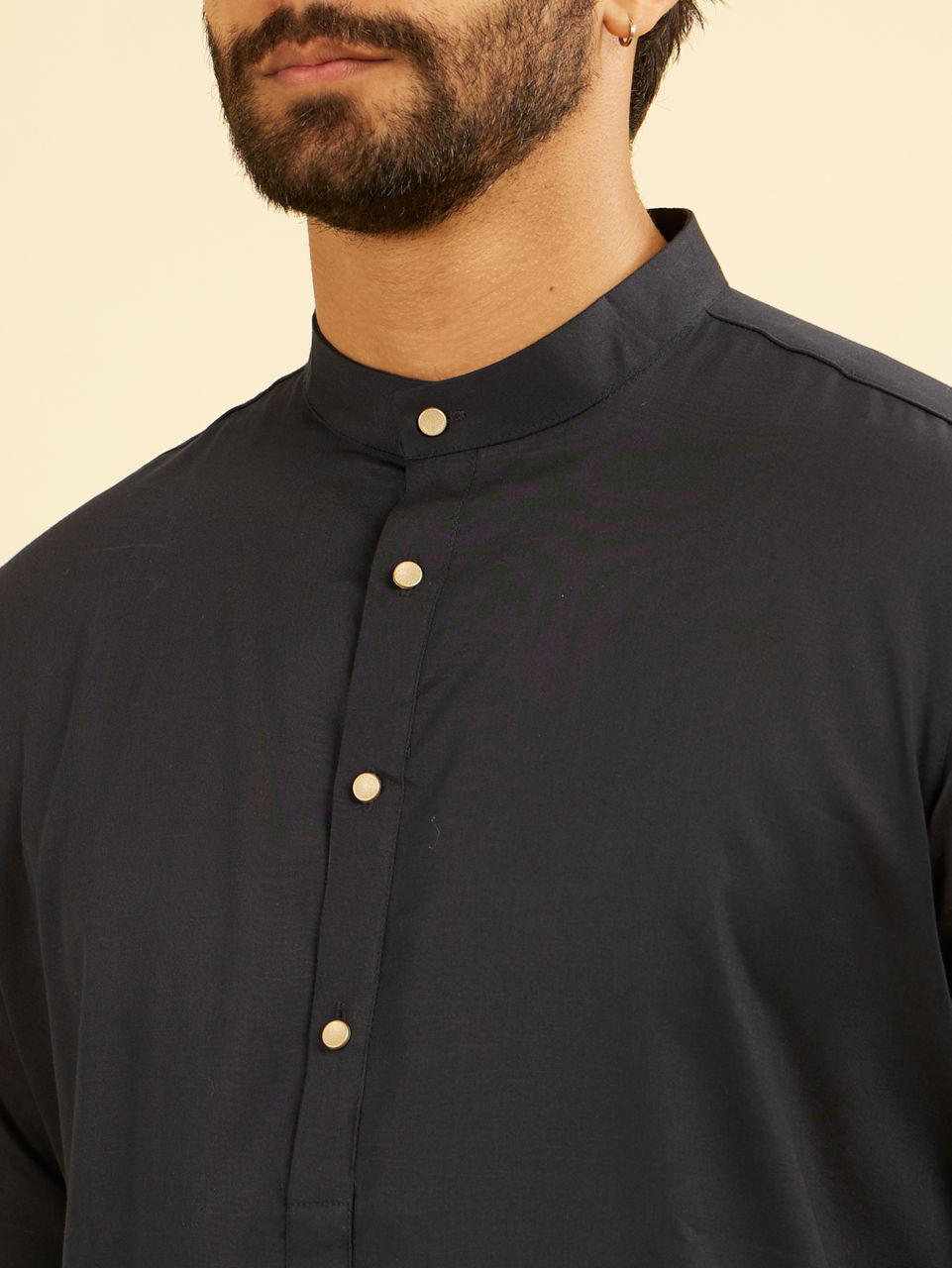 Manyavar Men Navy Blue Kurta Set