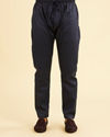 Manyavar Men Navy Blue Kurta Set