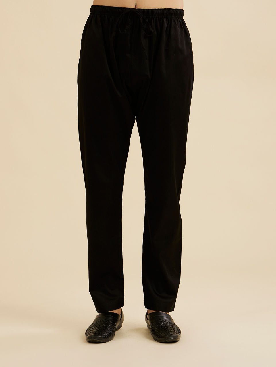 Manyavar Men Charcoal Black Kurta Set