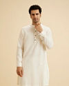 Manyavar Men Classic Cream Kurta Pajama