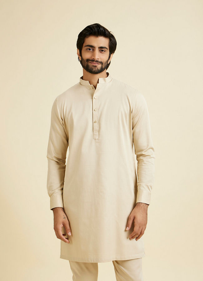 Manyavar Men Natural Cotton Kurta Pajama