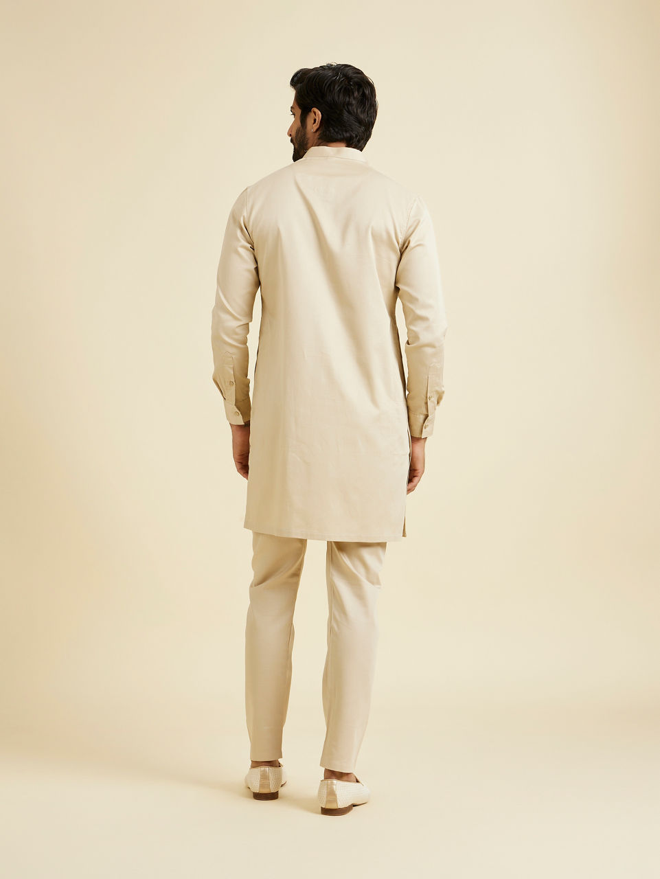 Manyavar Men Natural Cotton Kurta Pajama
