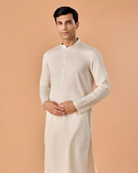Manyavar Men Eternal Cream Kurta Pajama