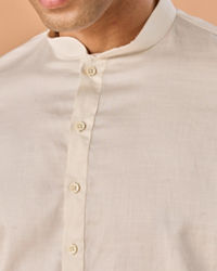 Manyavar Men Eternal Cream Kurta Pajama