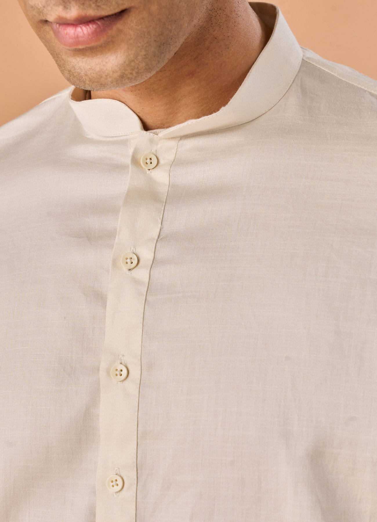 Manyavar Men Eternal Cream Kurta Pajama