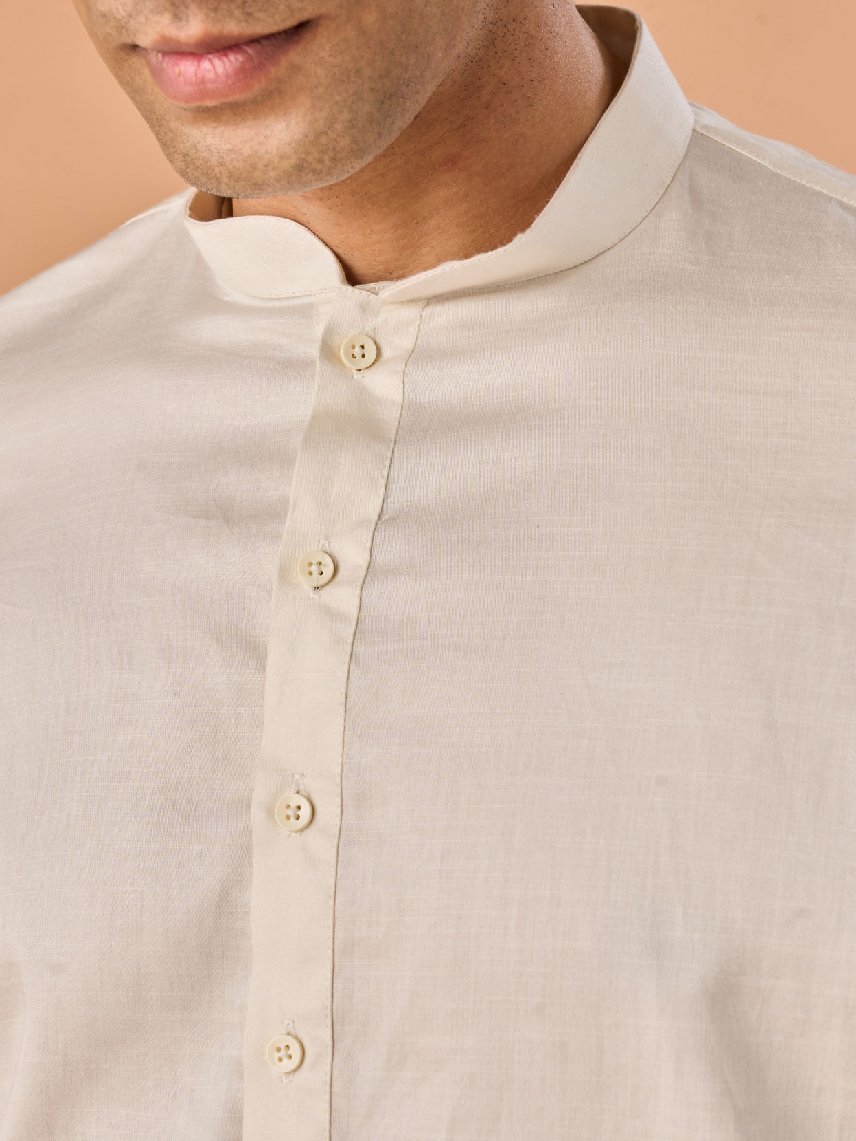 Manyavar Men Eternal Cream Kurta Pajama