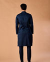 Manyavar Men Dark Blue Splendour Kurta Pajama
